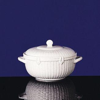 Nantucket Basket Covered Vegetable Bowl