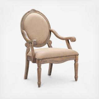 Brentwood Exposed Wood Arm Chair