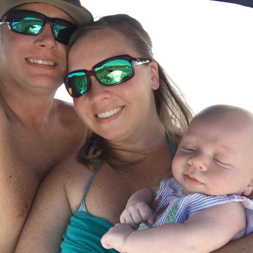 Our Grant's first day on the boat!