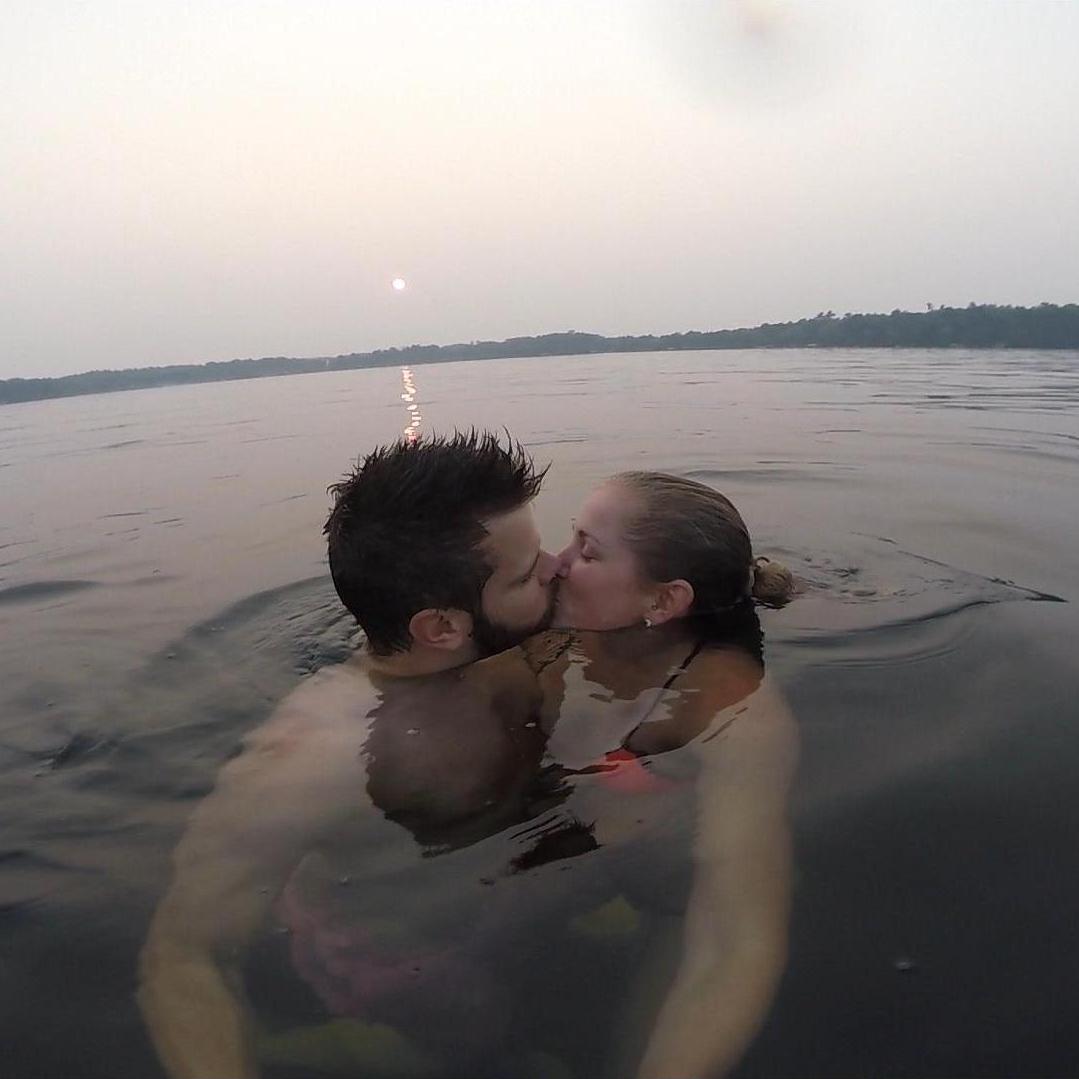 One hazy July evening on the Big McKenzie Lake