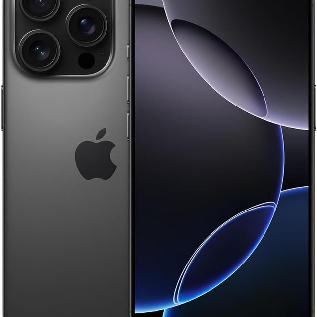 Apple iPhone 16 Pro Max, 256GB, Black Titanium - Unlocked (Renewed)