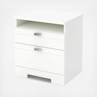 Reevo Nightstand with Cord Catcher