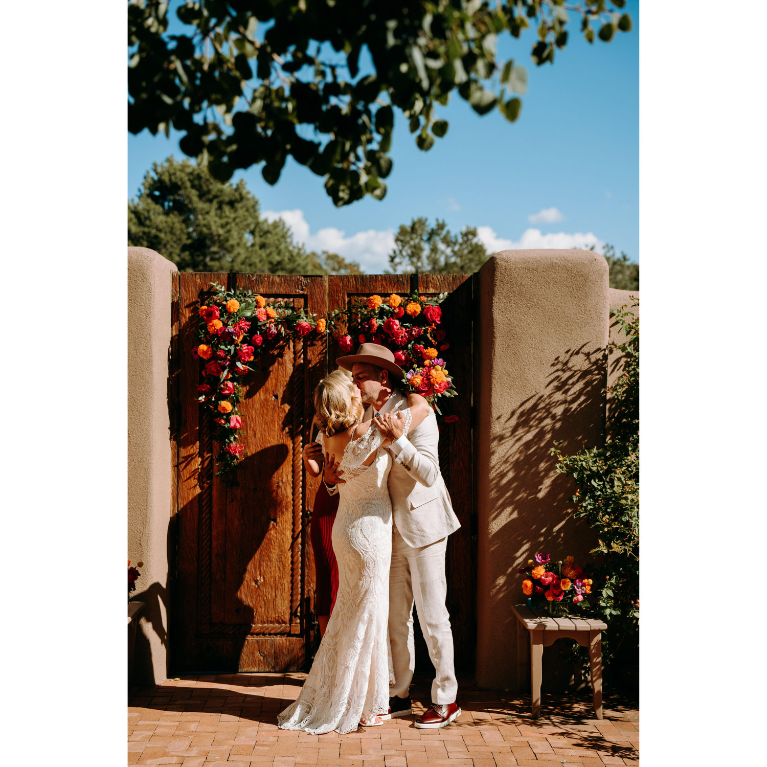 Vow ceremony - Jenn and Shae's first kiss as Mr. and Mrs.