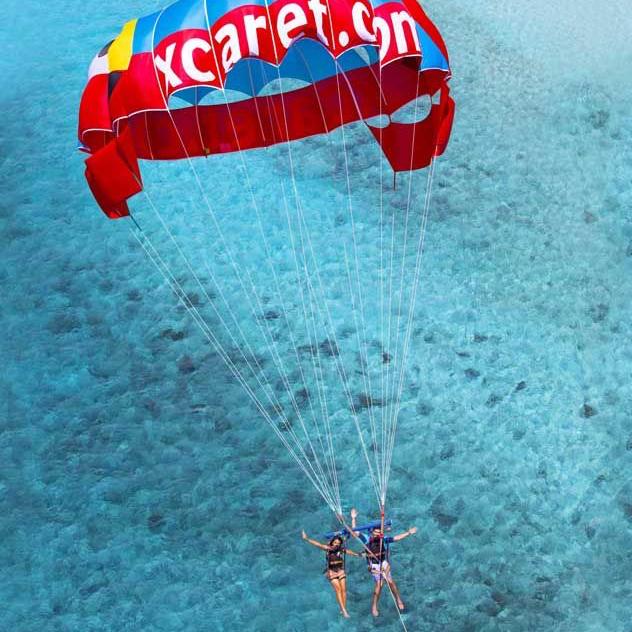 Parasailing during our Honeymoon