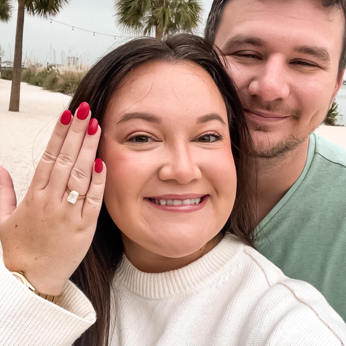 The morning after the proposal!