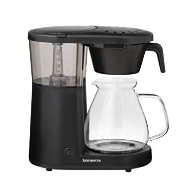Bonavita BV1901PW Metropolitan One-Touch Coffee Brewer, Length: 12.60" Width: 6.80" Height: 12.20", Black