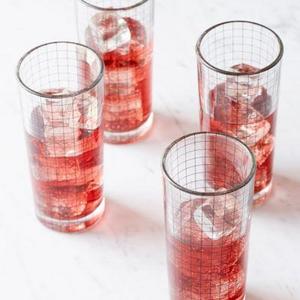 Grid Highball Glass - Set Of 4