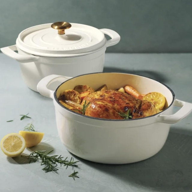 Tramontina 4-quart & 6-quart Enameled Cast Iron Round Dutch Oven, 2-pack