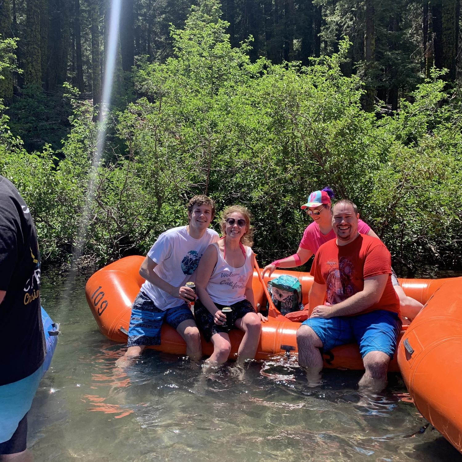 Floating down the river with Katie’s cousins Hudson and Terrah - July 2021