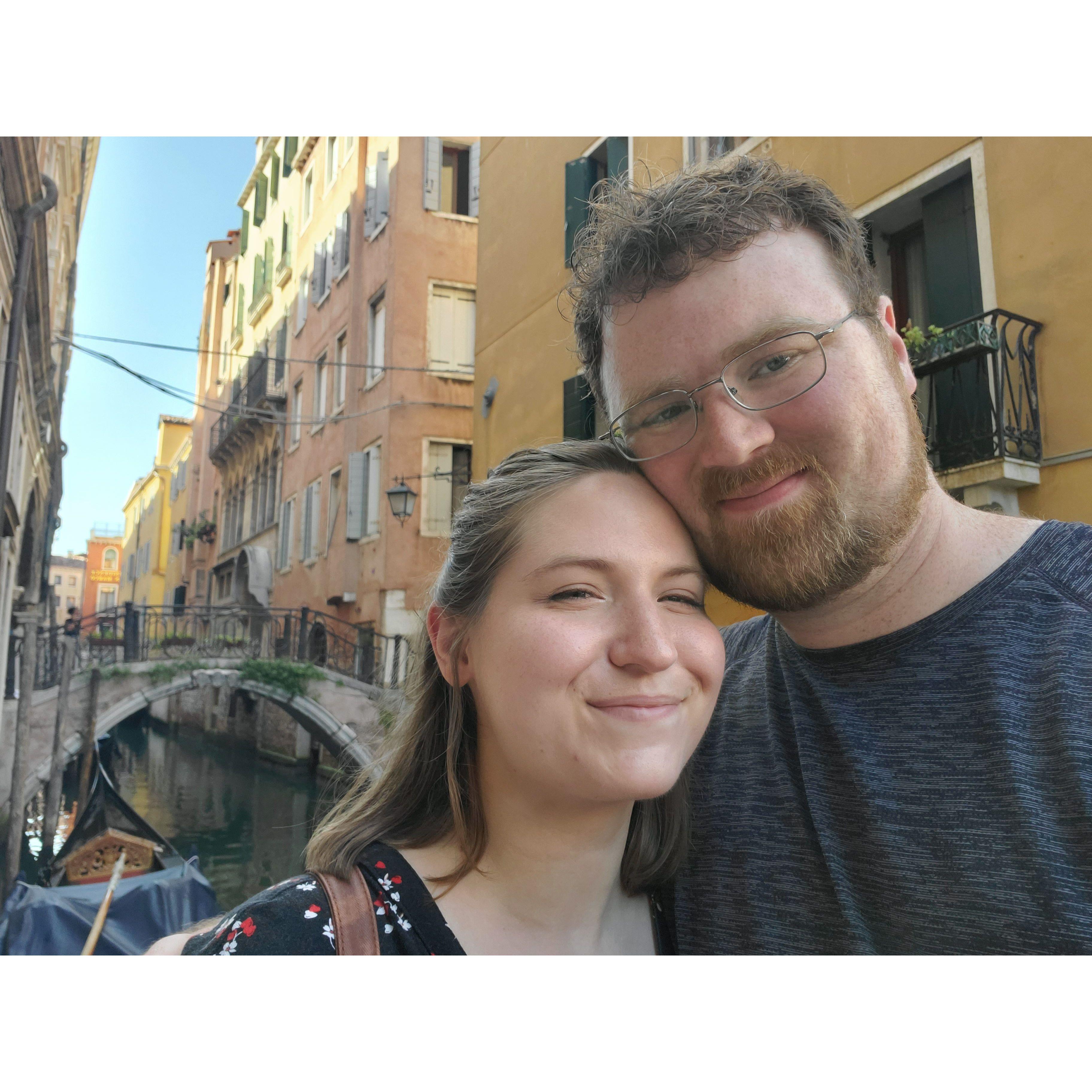 The morning after we got engaged!