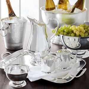 Silver-plate Creamer & Sugar set