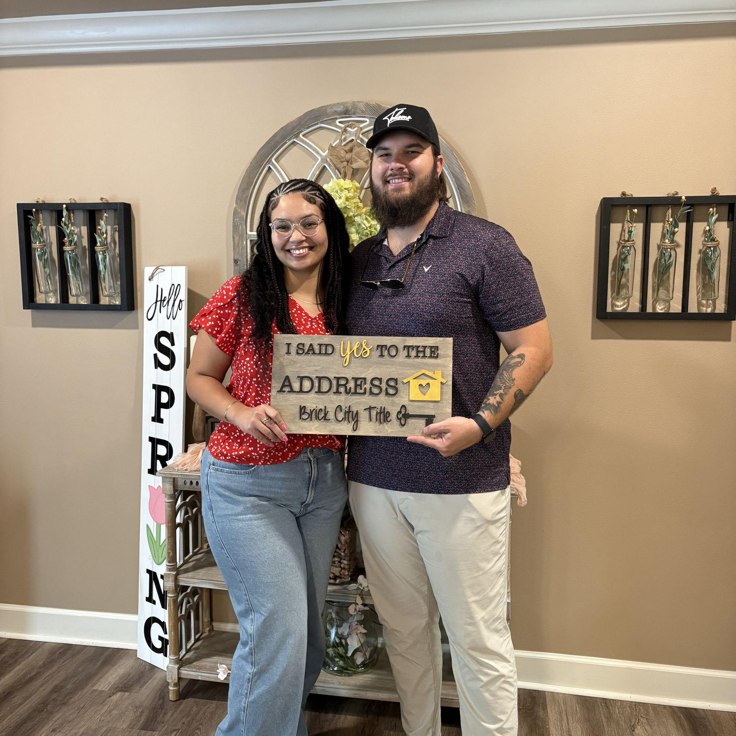 When we bought our first home!