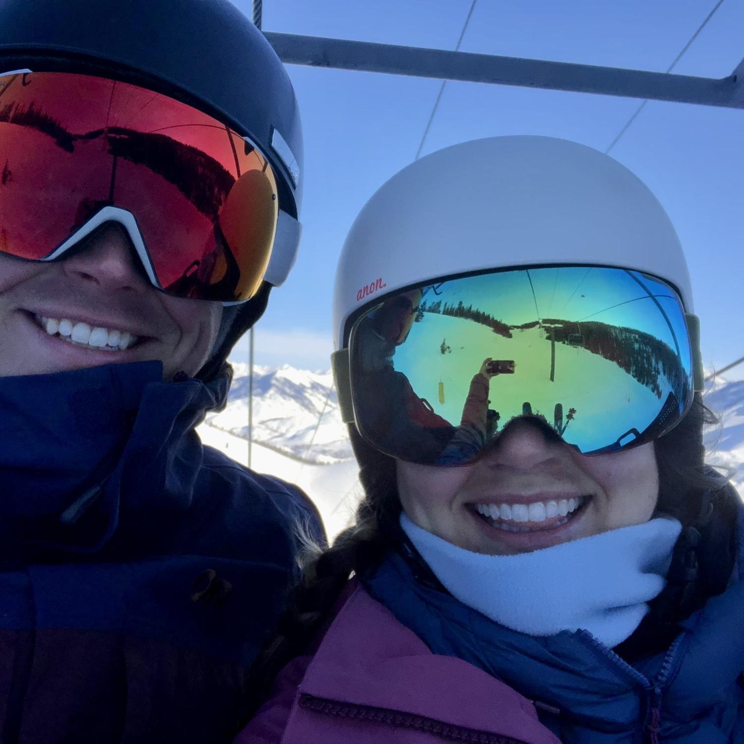 First photo together in Sun Valley, January 2022
