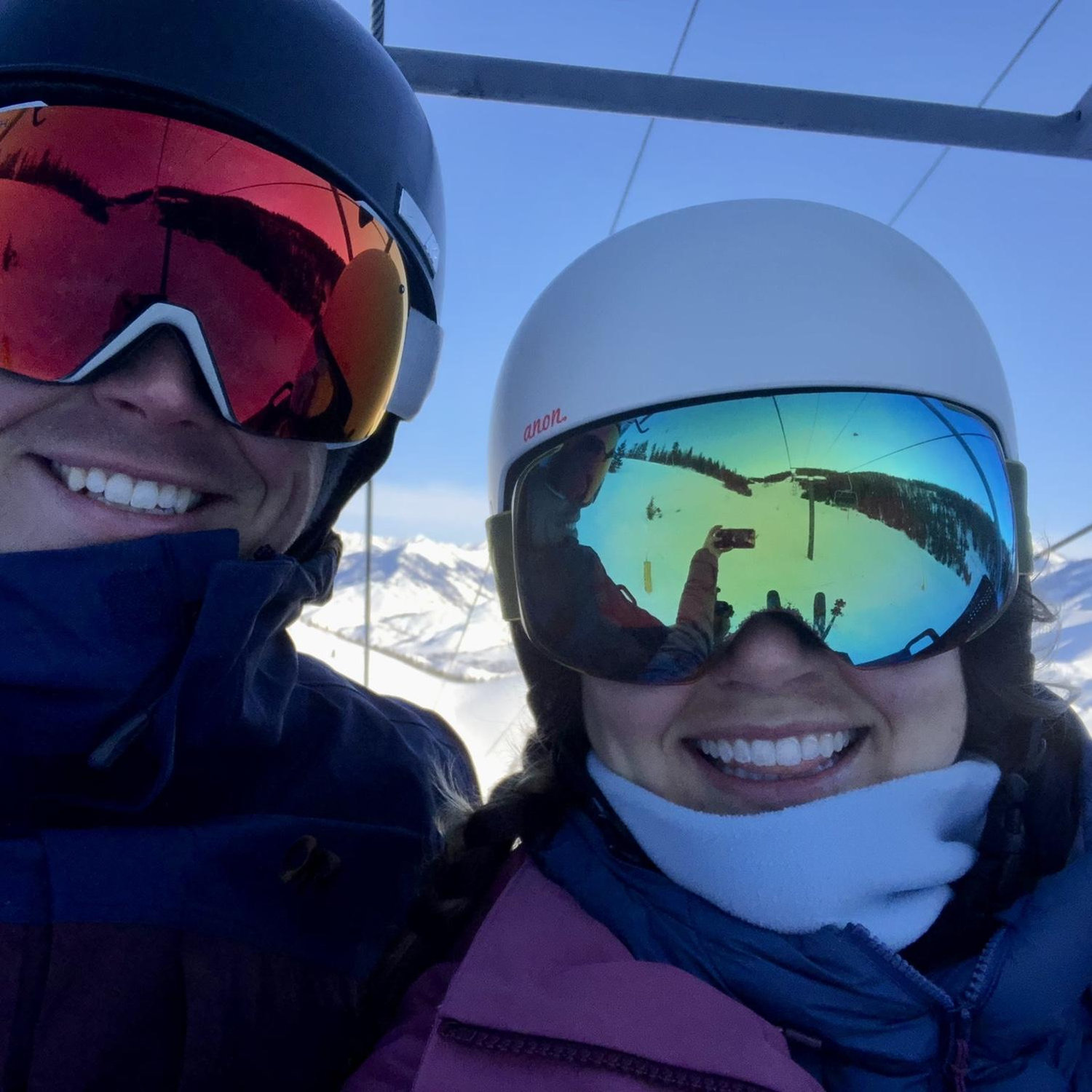 First photo together in Sun Valley, January 2022