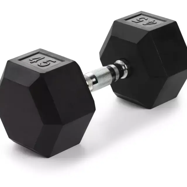 Weider Rubber Hex Dumbbell – Single