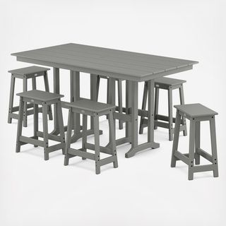 Modern Studio 7-Piece Counter Stool Set