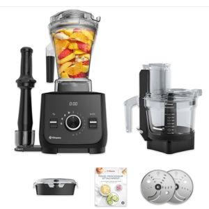 Vitamix Ascent X2 SmartPrep Kitchen System, Professional-Grade Blender, Stainless-Steel Blades, 12-Cup Food Processor Attachment, 48 Oz Blender Container, Black