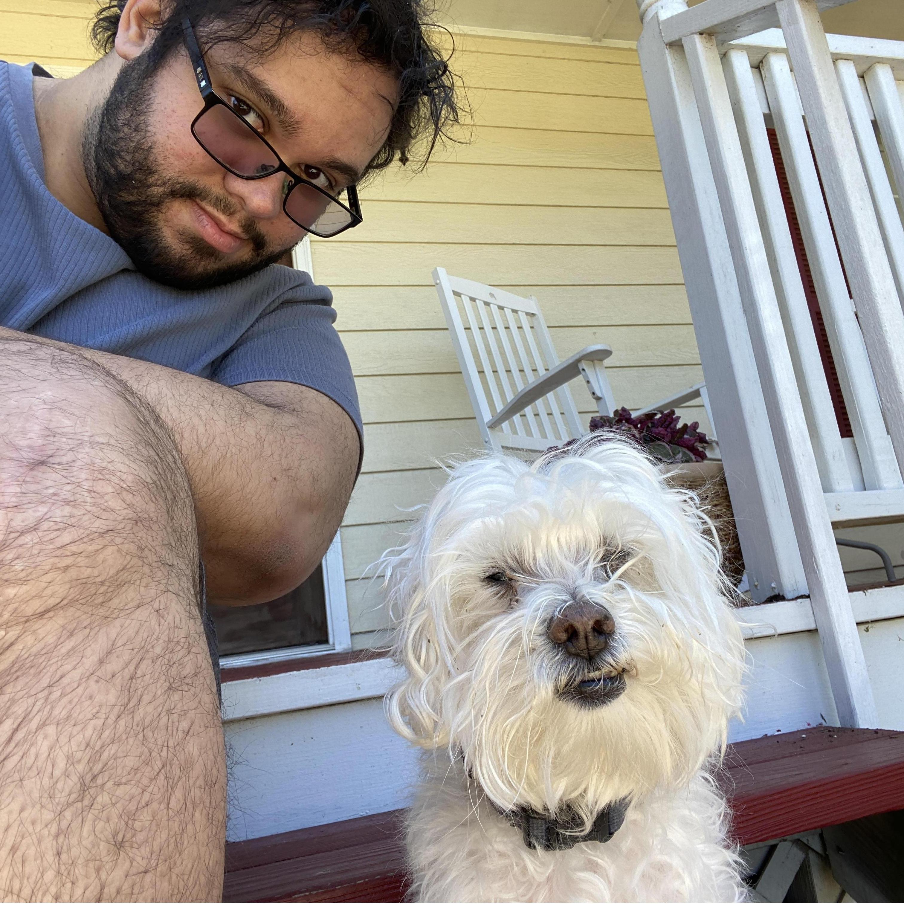 Ian with his dog Scout!