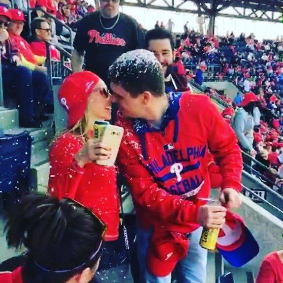 Our first Phillies Game, April 2016