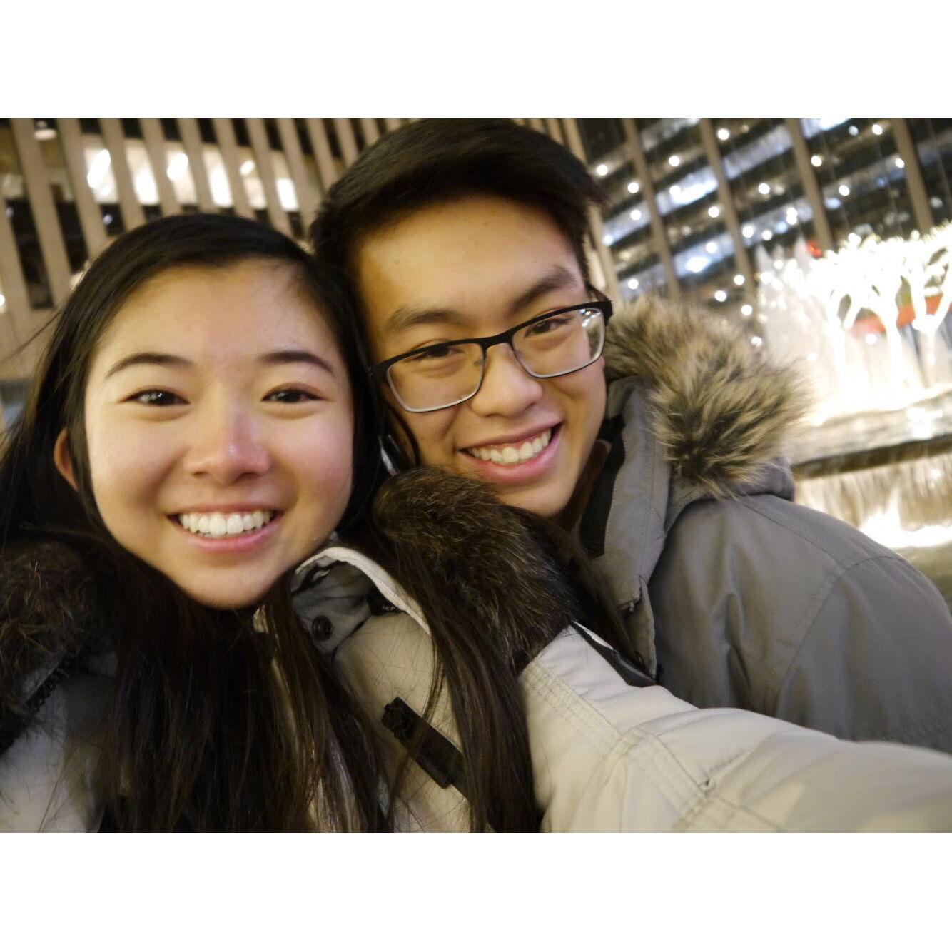 JANUARY 2019 - Visiting the Rockefeller Tree for our First Christmas Together