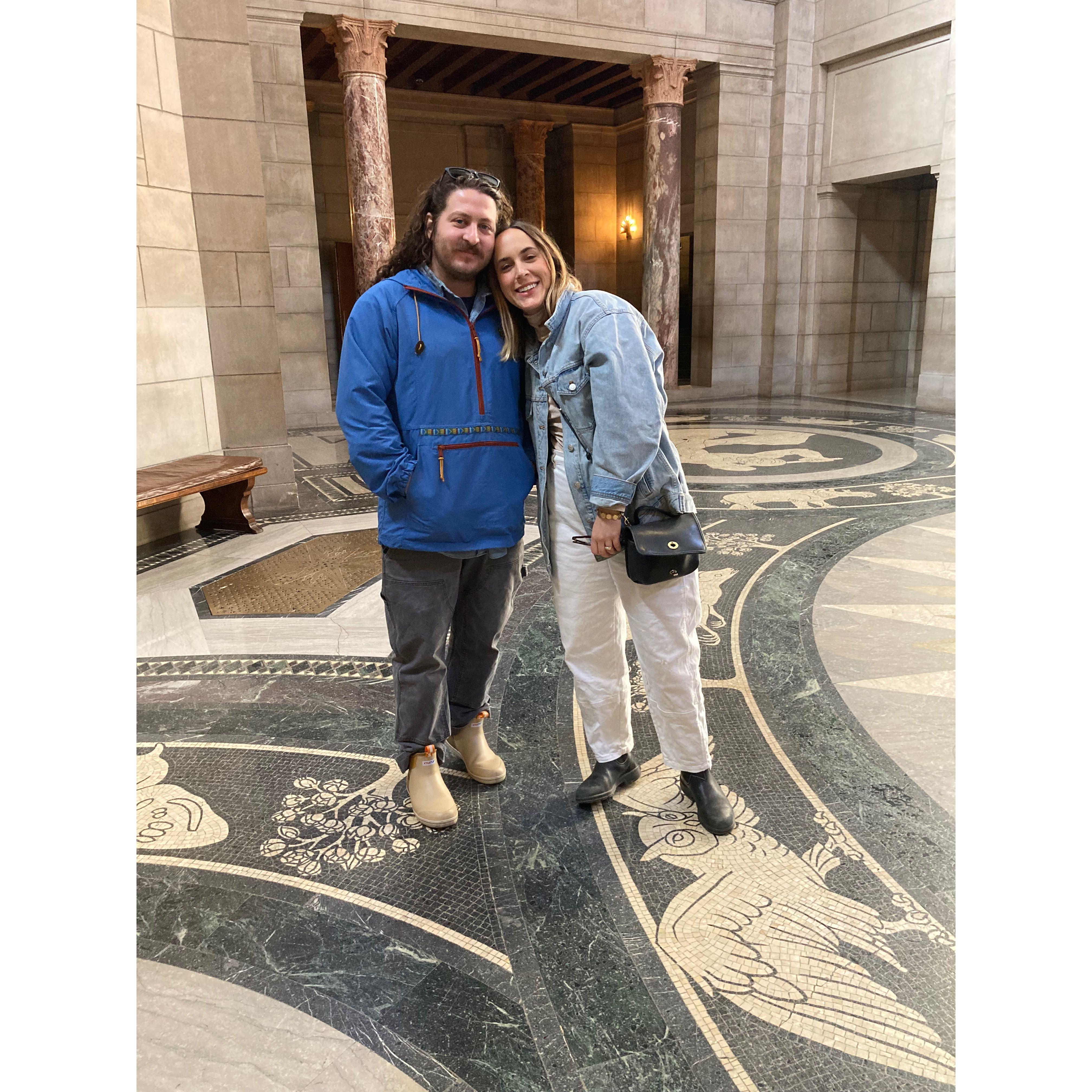 A recent pic of us in the Nebraska State Capitol <3