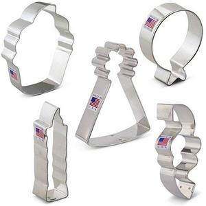 Birthday Cookie Cutters Set