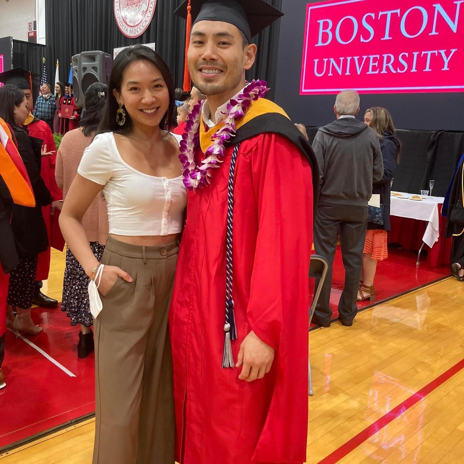 Graduating from Boston University