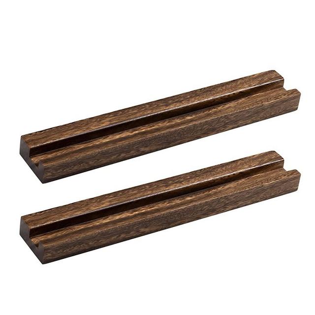 simesove Record Display Shelves Minimalist Design Solid Walnut Vinyl Record Holder Wall Mount,Modern Record Shelf with Wide Groove (Pack of 2pcs, Walnut)