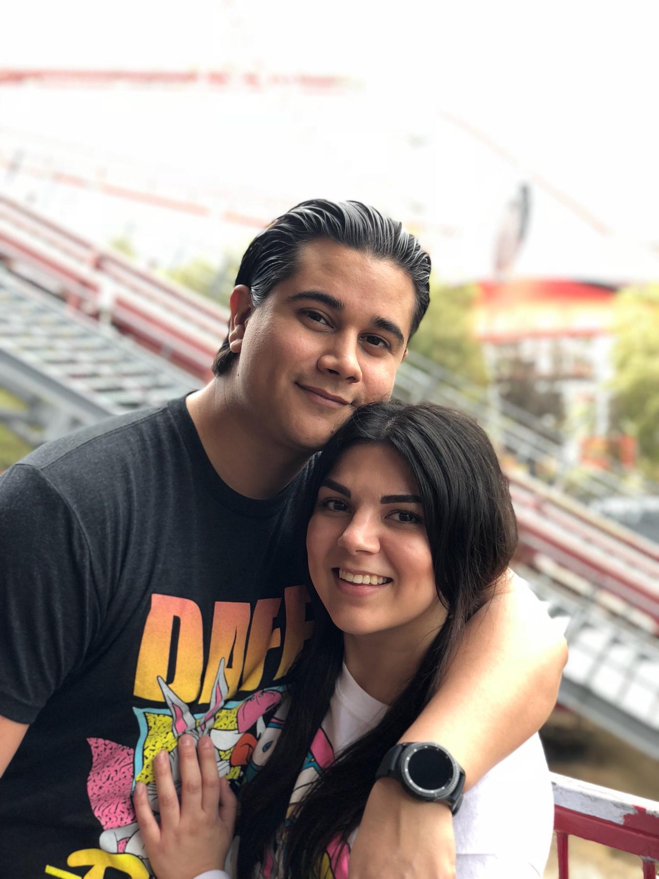 Six Flags. Right before Ariel made Alexa get on the most terrifying ride of her life. She may have cursed him during the whole ride.