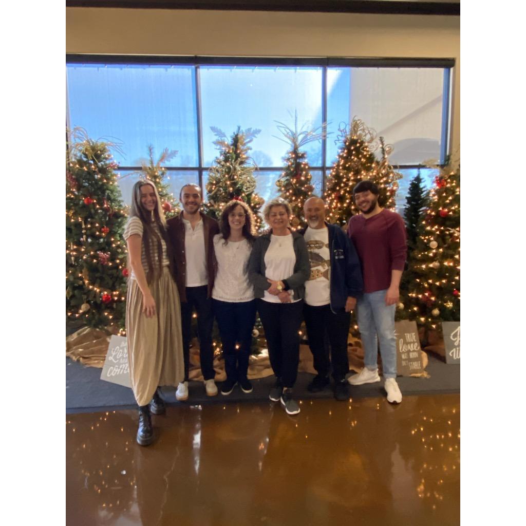 Christmas service at Richland Creek with Isaac's family.