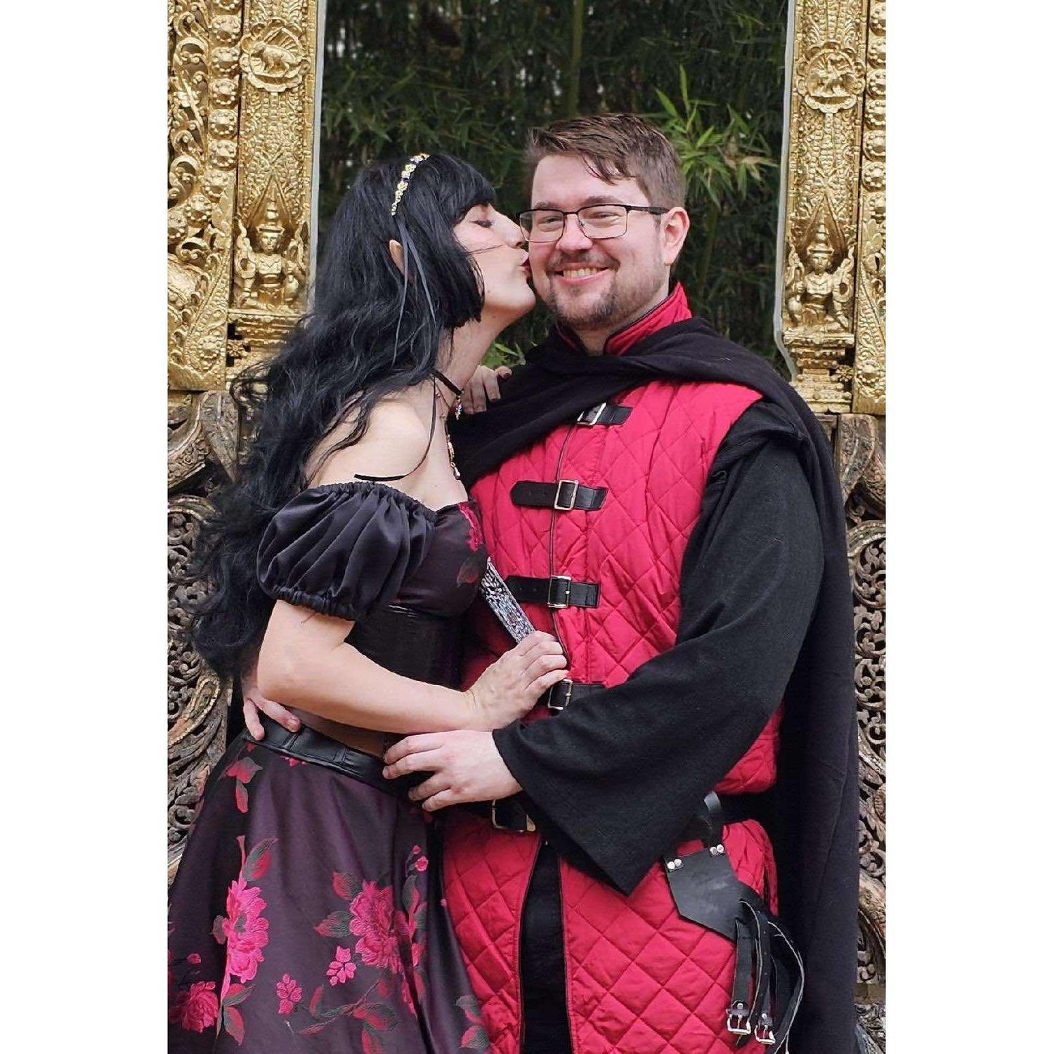 Our birthday weekend and Renn Fest matching outfits :)