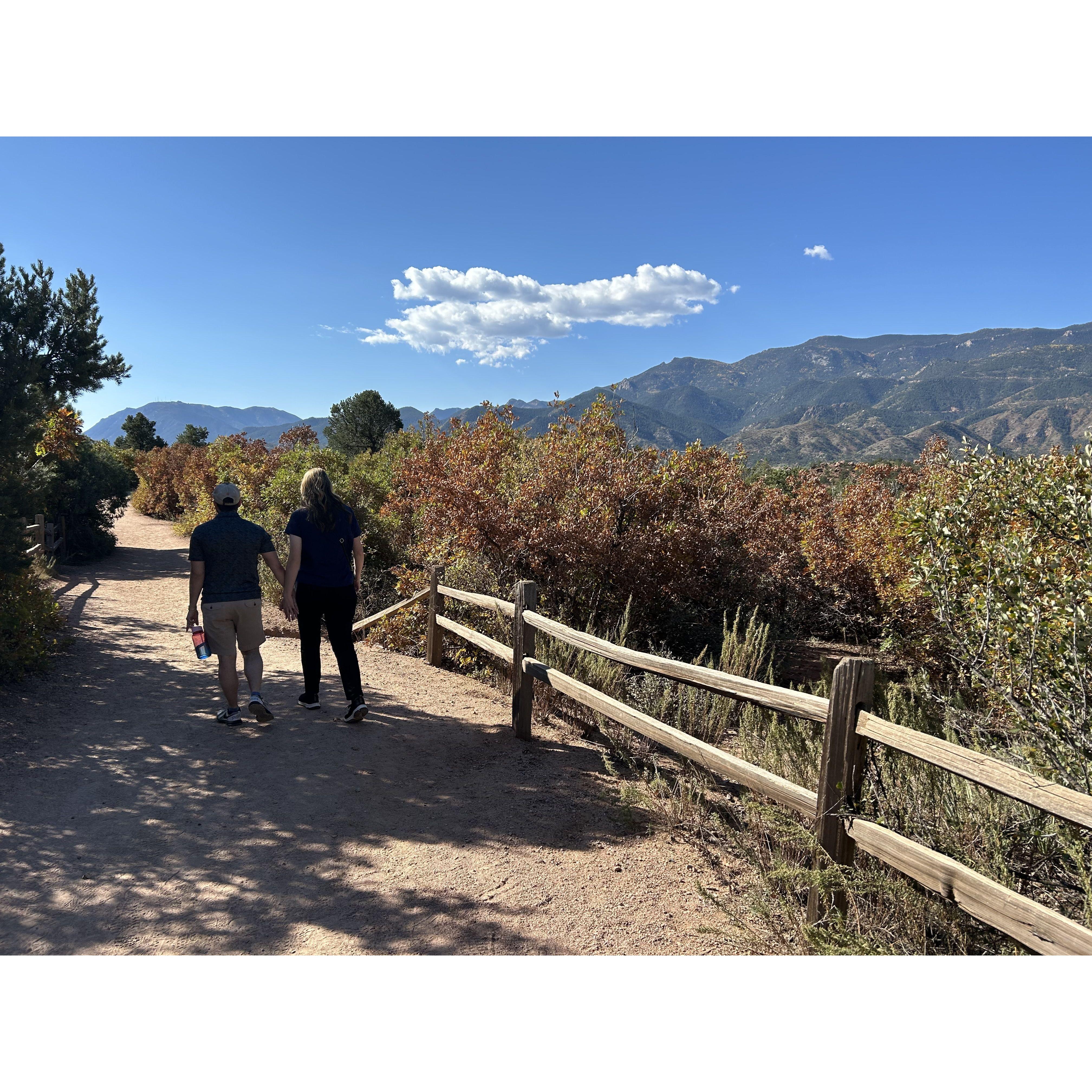 Elena's mom captured this picture during their walk in the Garden of the Gods