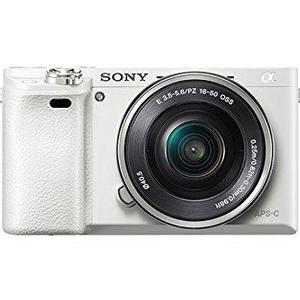 Sony Alpha a6000 Mirrorless Digital Camera with 16-50 mm Lens, 24 MP (White)