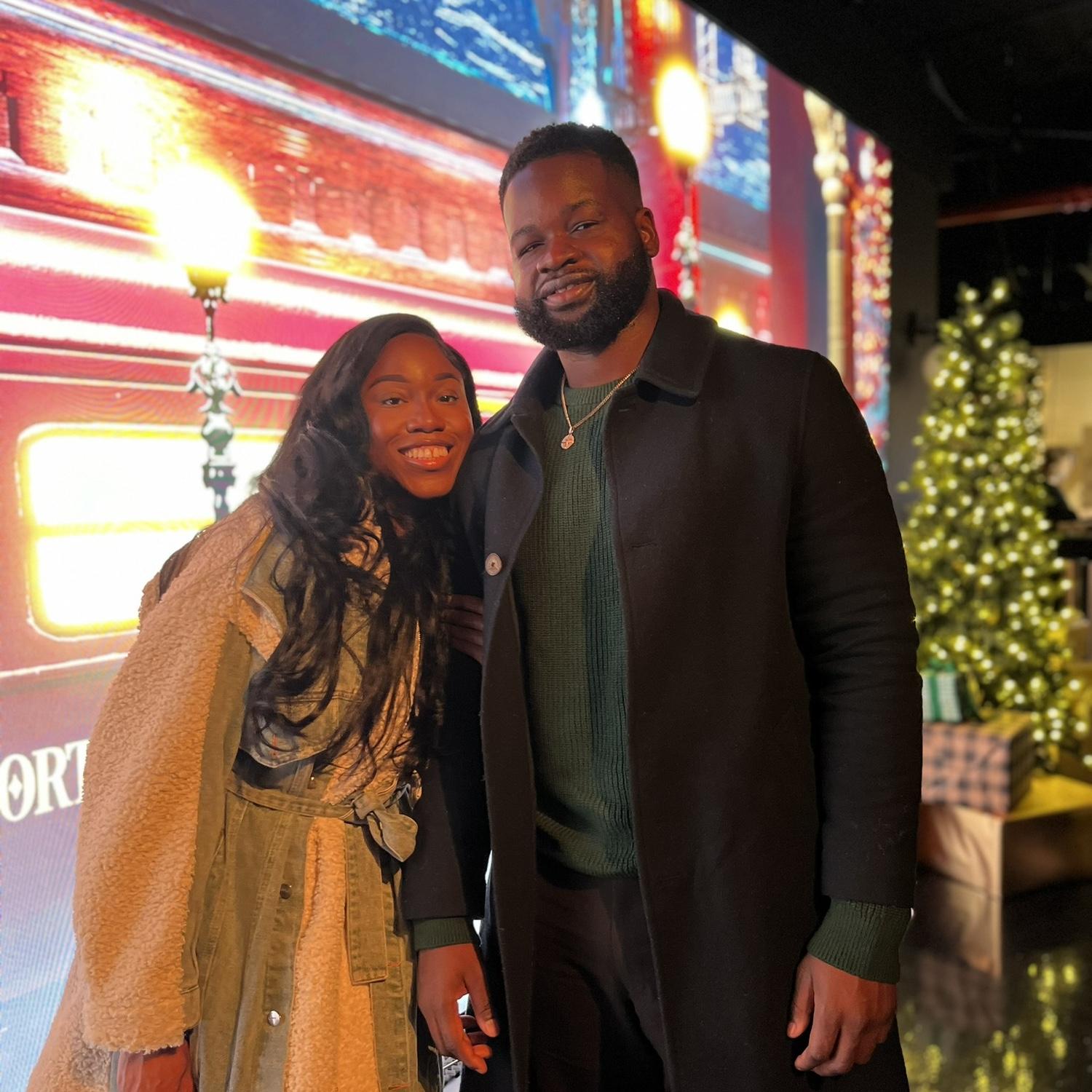 Us at a Winter Wonderland Museum in NYC