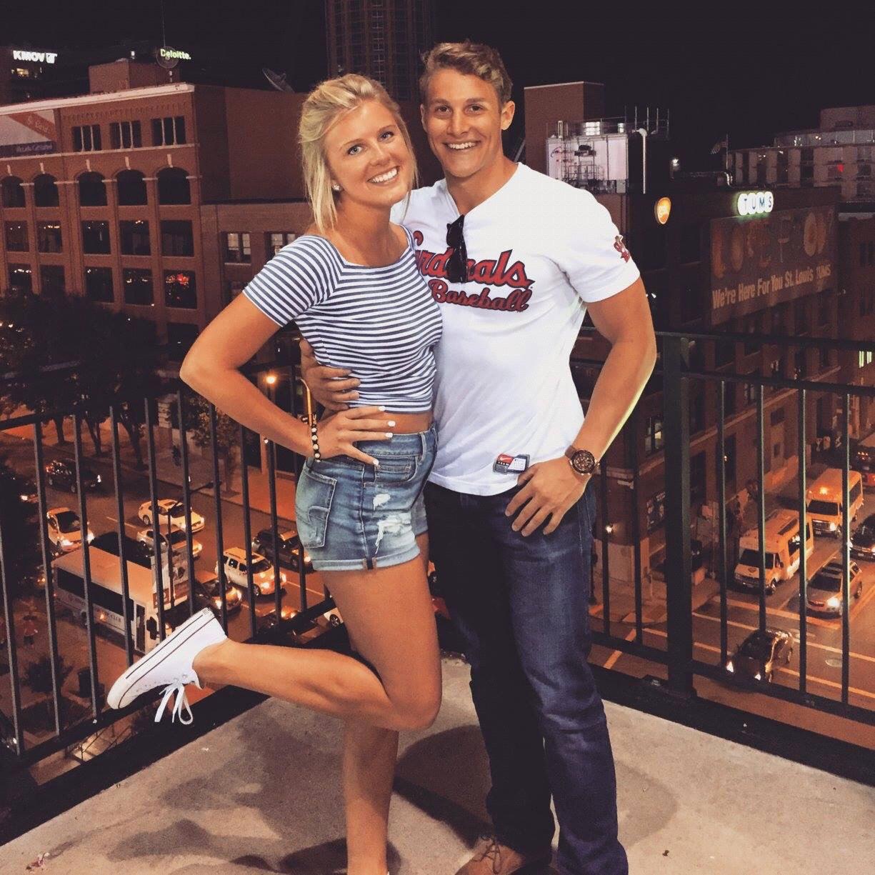 Our first date at Busch Stadium in 2015
