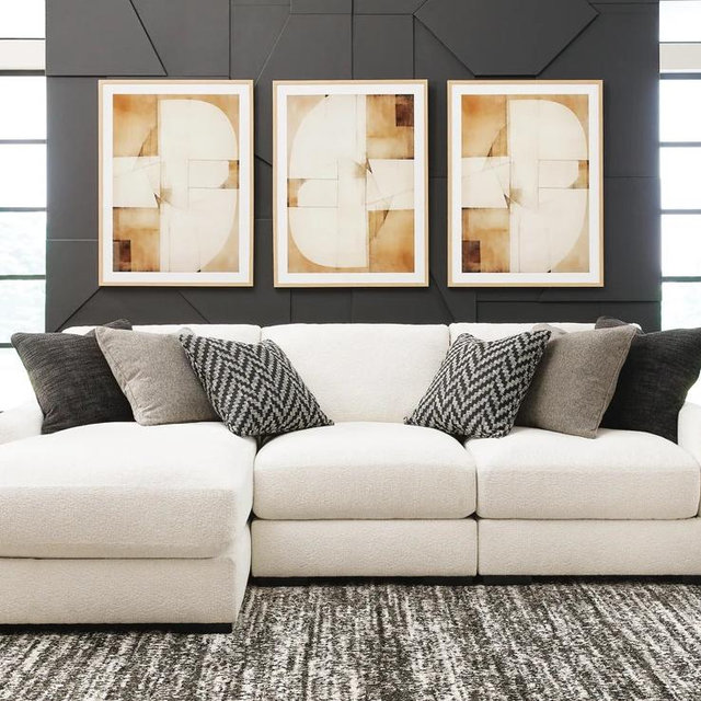 Elissa Court 3-Piece Next-Gen Nuvella™ Performance Fabric Modular Sofa Chaise