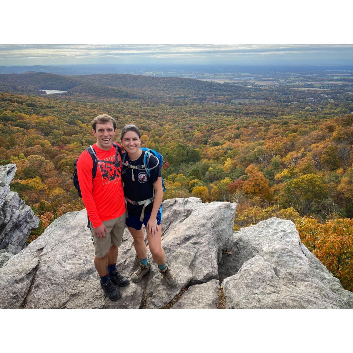 Charis loves hiking, and John jumped in head first! Here's their first hike together at Annapolis Rocks. Oct 23, 2022