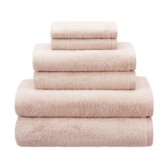 Haven™ 6-Piece Organic Cotton Terry Bath Towel Set in Silver Peony