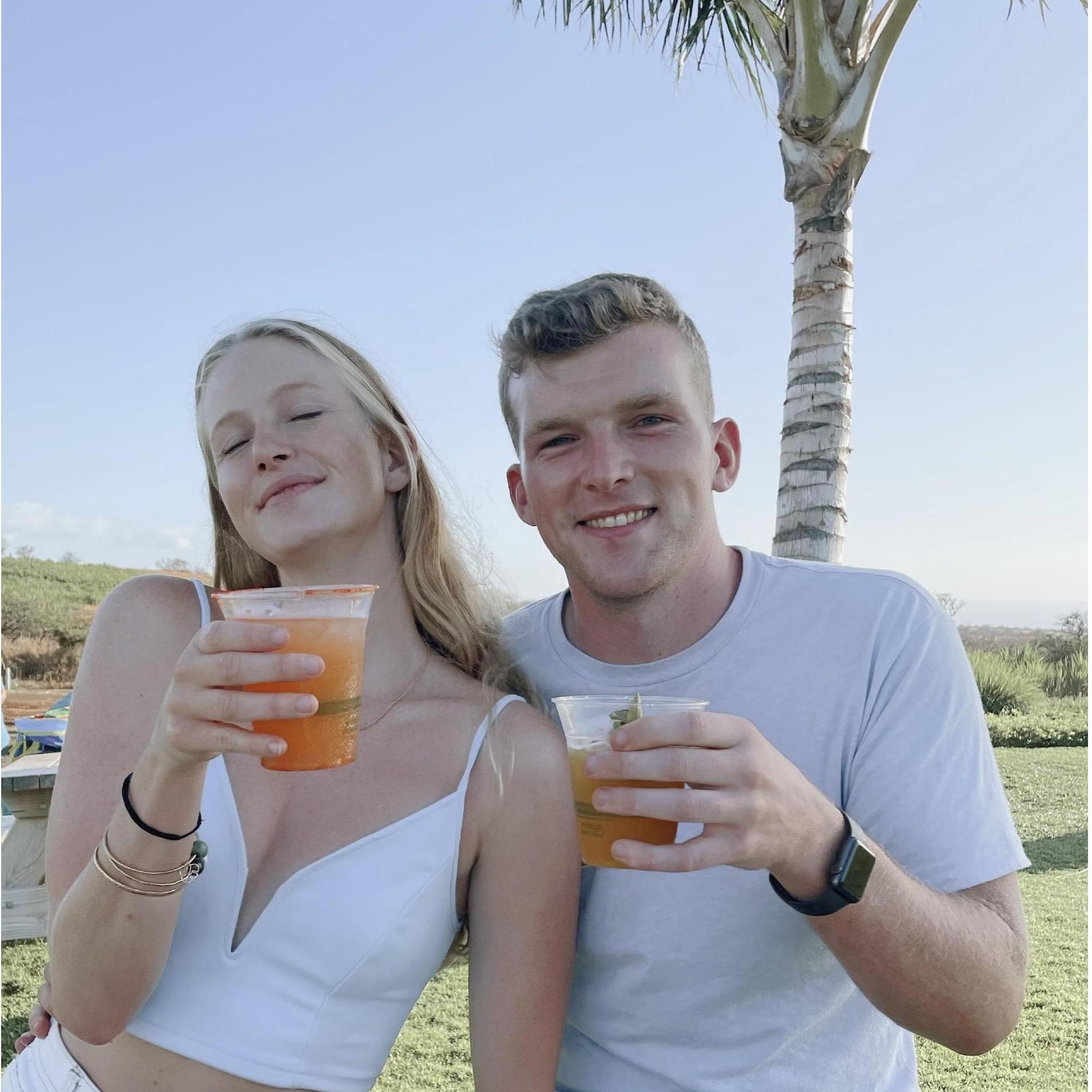 Enjoying our Maui Ocean vodka drinks! (August 2021)