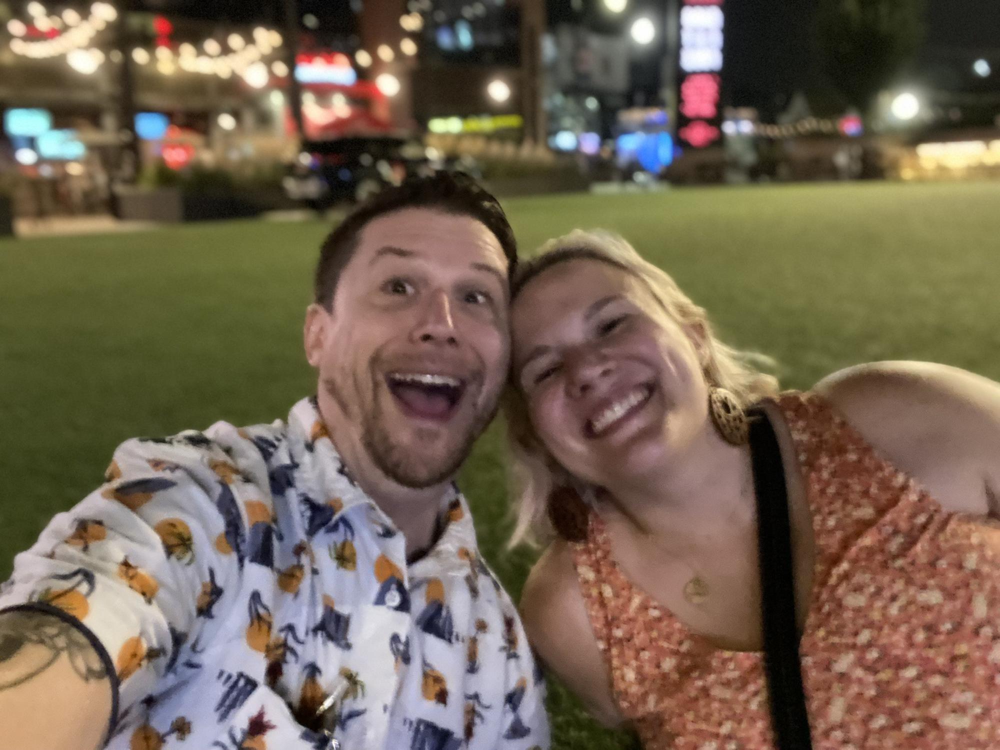 We go to a lot of weddings - this is us outside Wrigley Field in Chicago for Rachel and Nick’s wedding. Back in Chicago for the first time since Emily moved to Michigan (except for a few work trips).