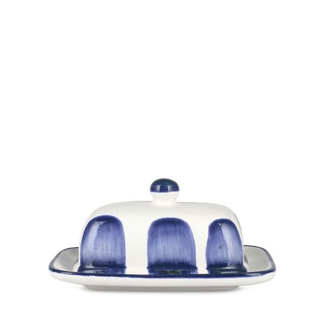 VIETRI Santorini Dot Butter Dish