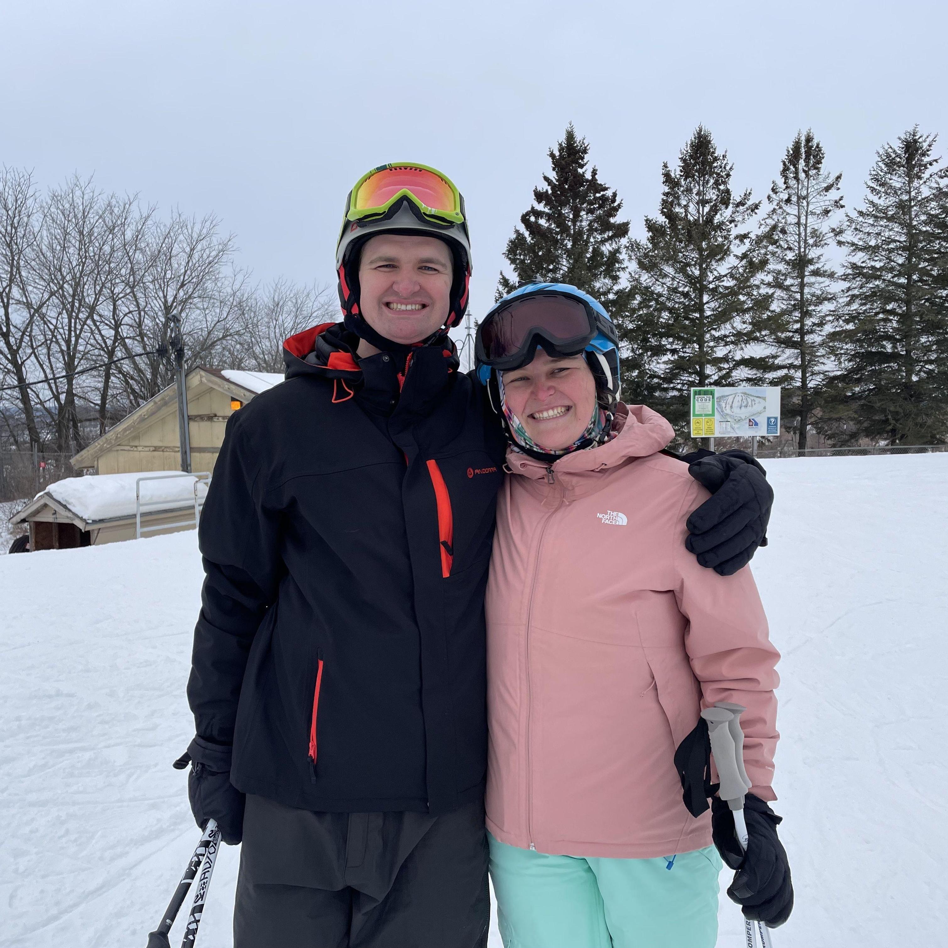 Hitting the slopes at Ausblick Ski Hill in Wisconsin