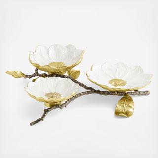 Vintage Bloom Triple Dish