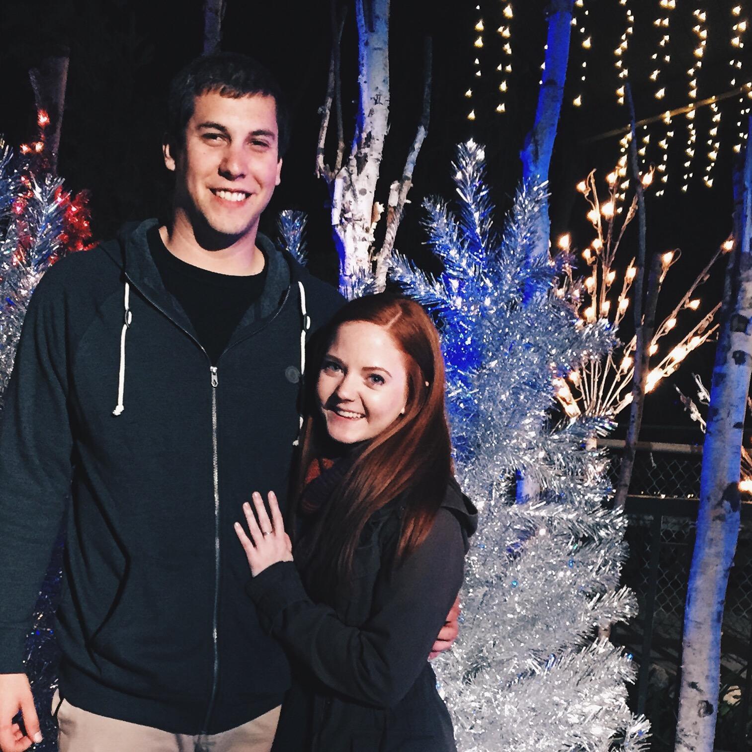 The night we became officially boyfriend and girlfriend at LA Zoo Lights!
