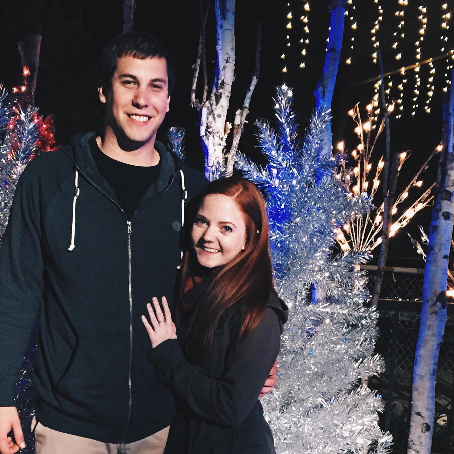 The night we became officially boyfriend and girlfriend at LA Zoo Lights!