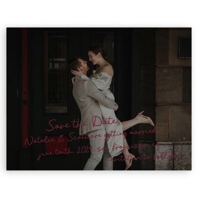 Wine, Red Wedding Digital Save the Date - Morgay Photo