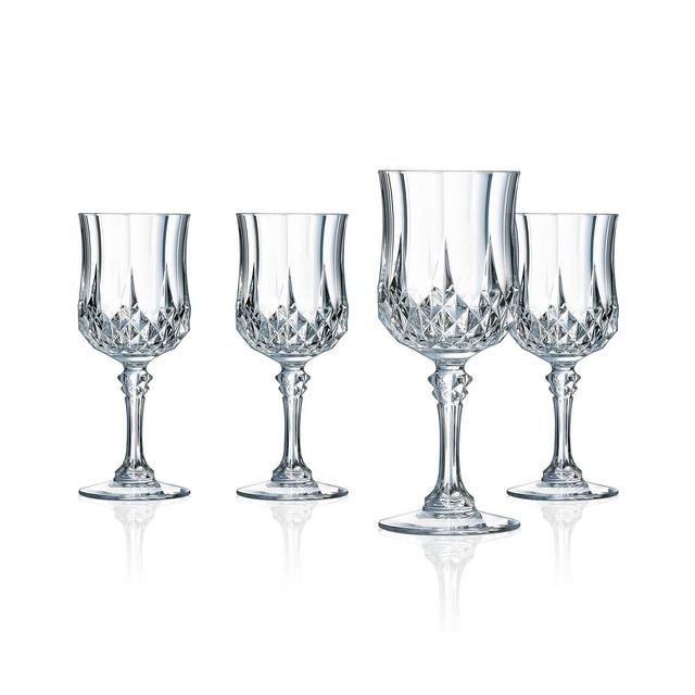 Cristal DArques Wine Glasses 5.5 oz 4 Piece Set