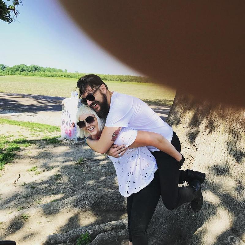 Kenny Terry (finger in photo) took this at a stop at The Big Tree during a family motorcycle ride through COMO area backroads