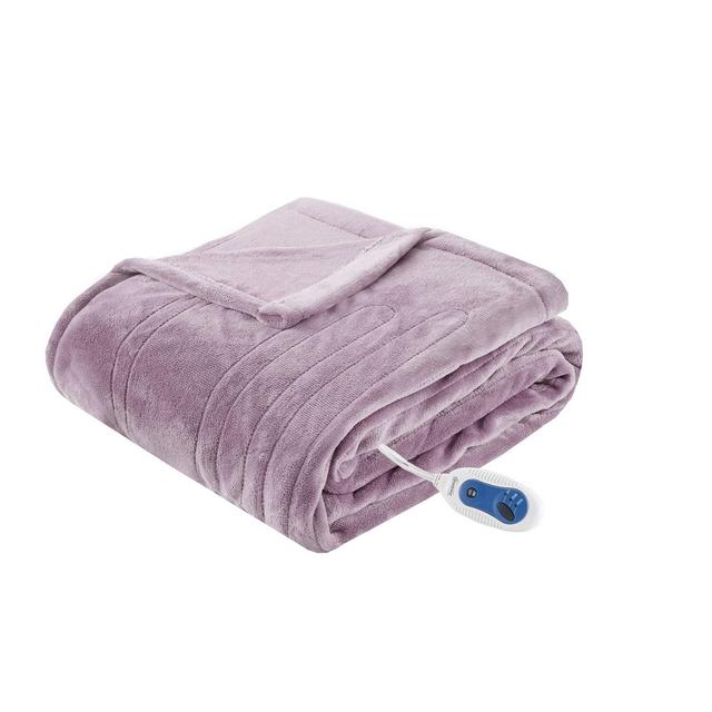 Electric Plush Throw (60"x70")Lavender - Beautyrest