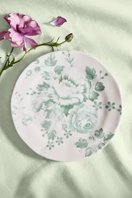 Blooming Transferware Side Plate
